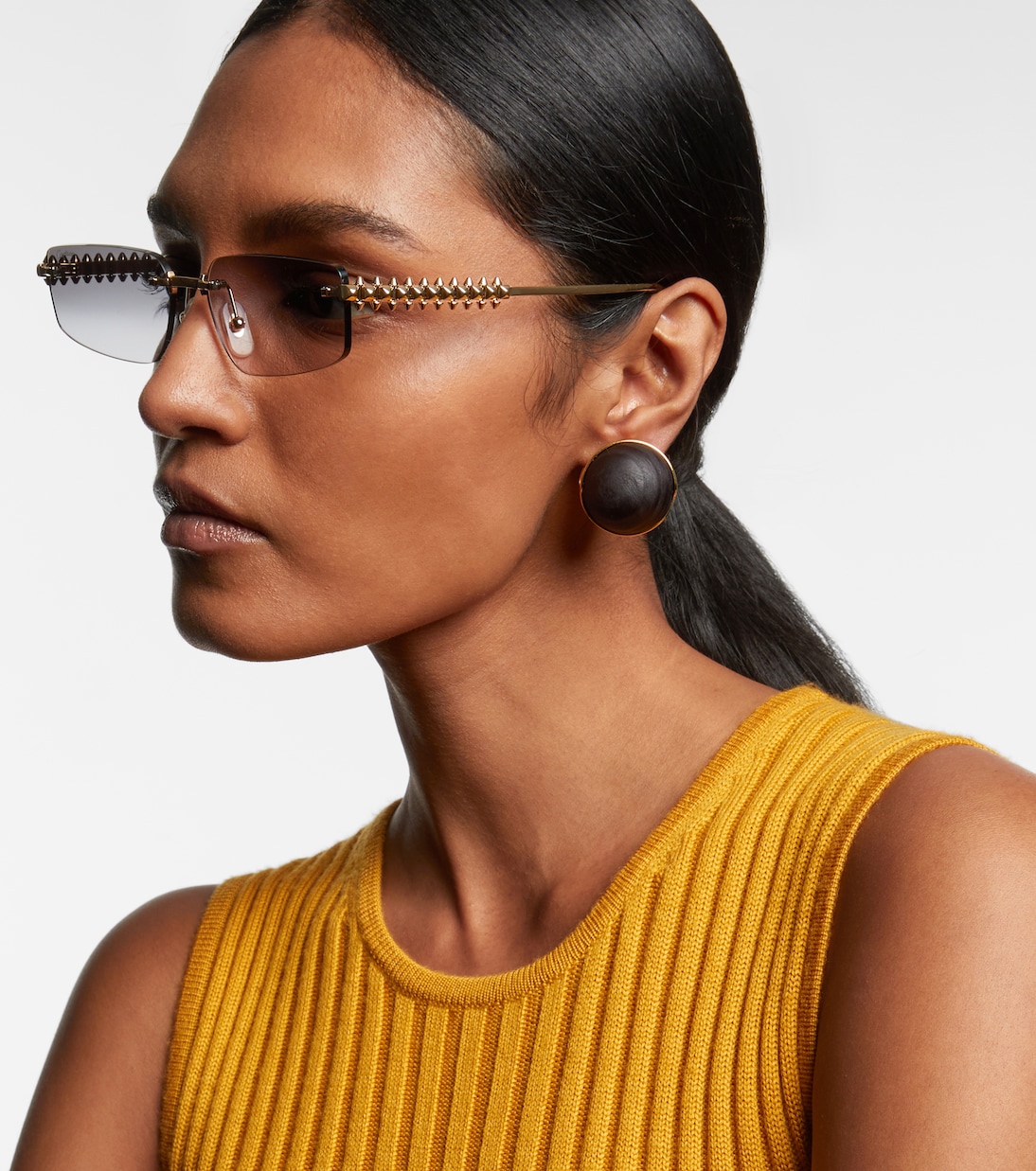 Clash De Cartier rectangular sunglasses | Cartier Eyewear Collection