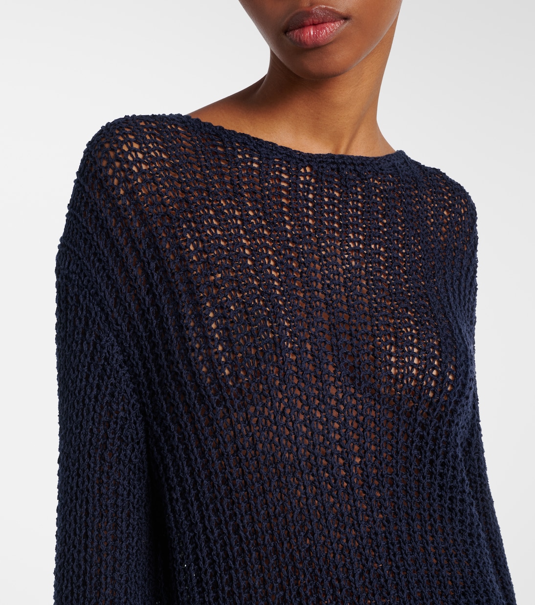 Elowen open-knit cotton-blend sweater | Khaite