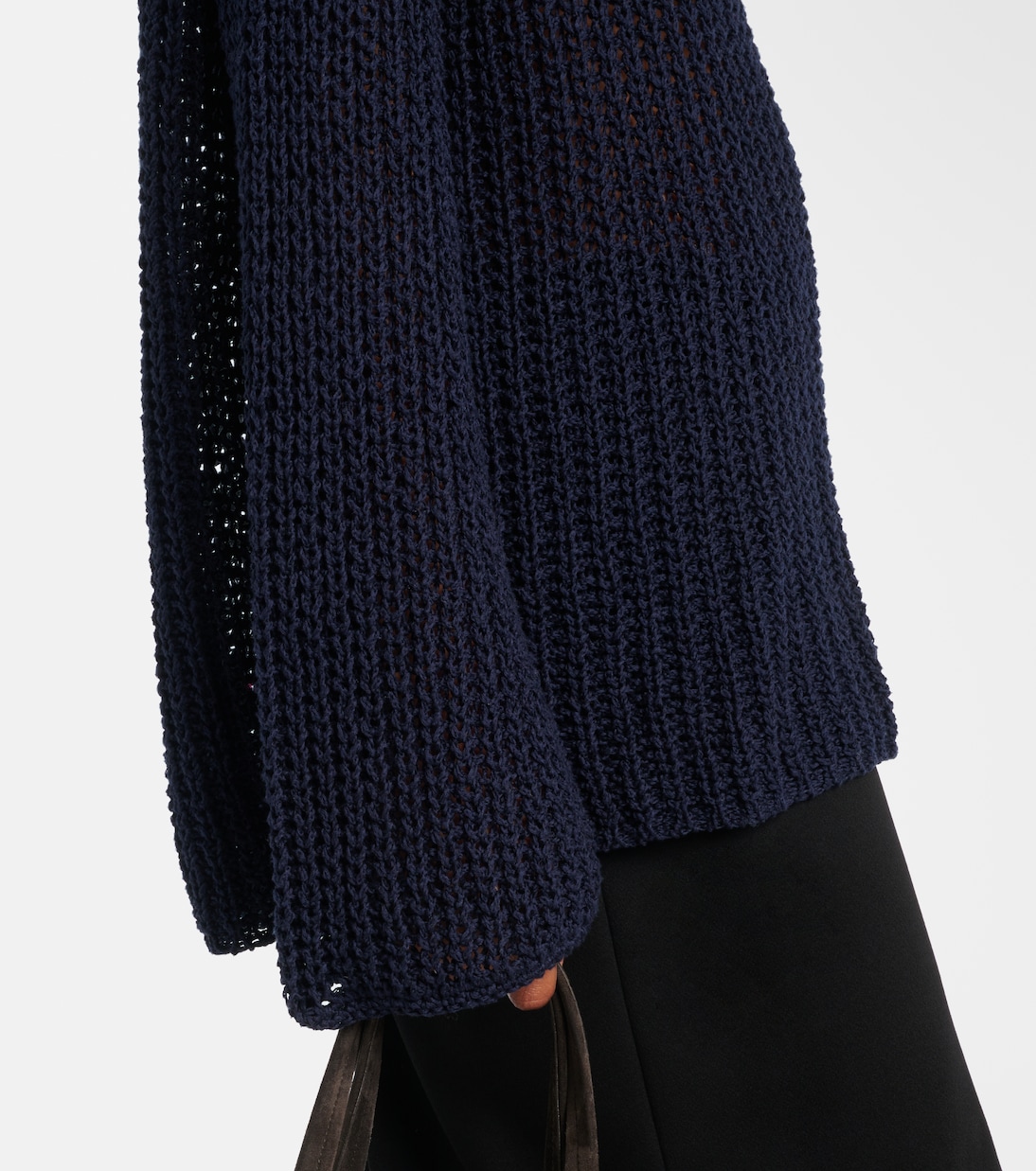 Elowen open-knit cotton-blend sweater | Khaite