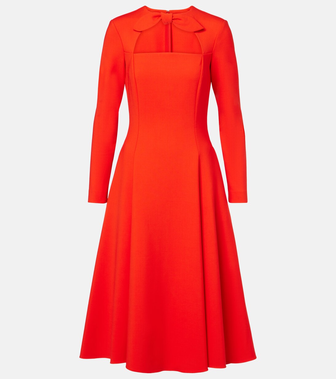 Cutout wool-blend cocktail dress | Oscar de la Renta
