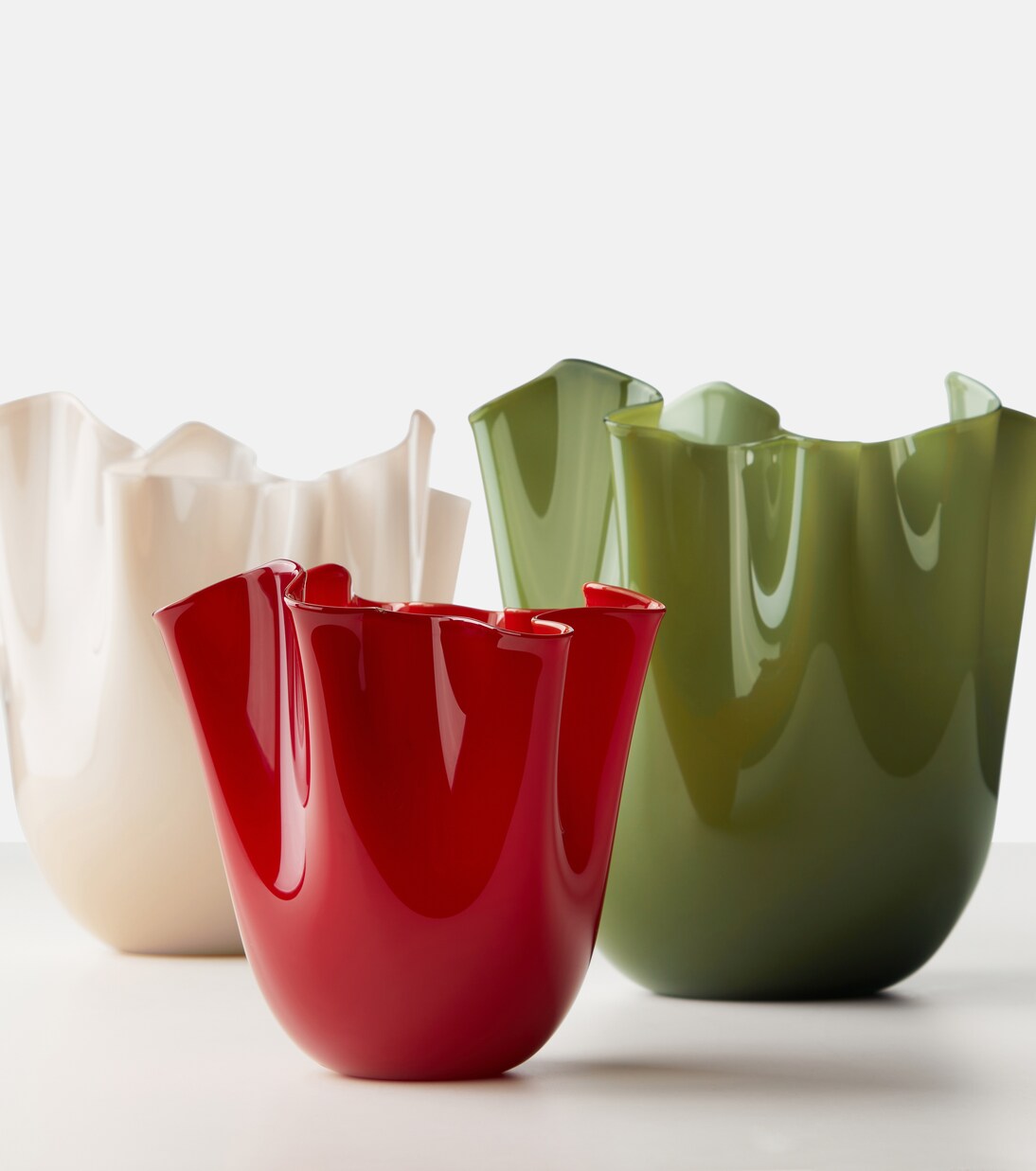 Fazzoletto Murano glass vase by Fulvio Bianconi and Paolo Venini | Venini
