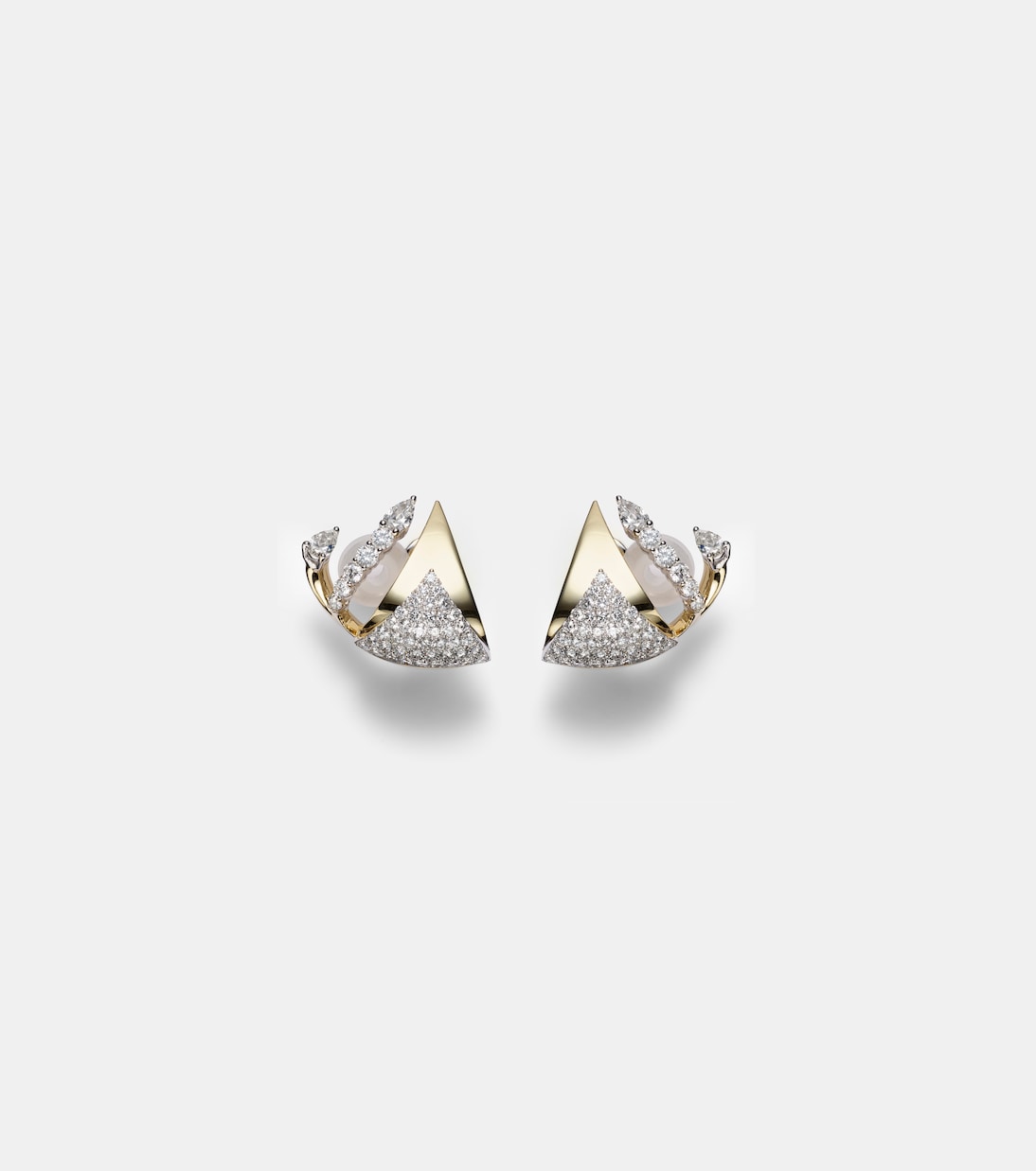 Boucles d'oreilles Golden Strada en or 18 ct et diamants | Yeprem