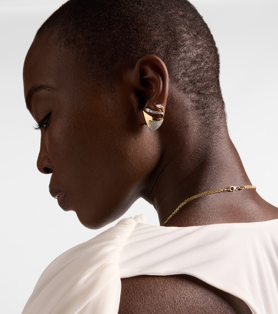 Boucles d'oreilles Golden Strada en or 18 ct et diamants | Yeprem