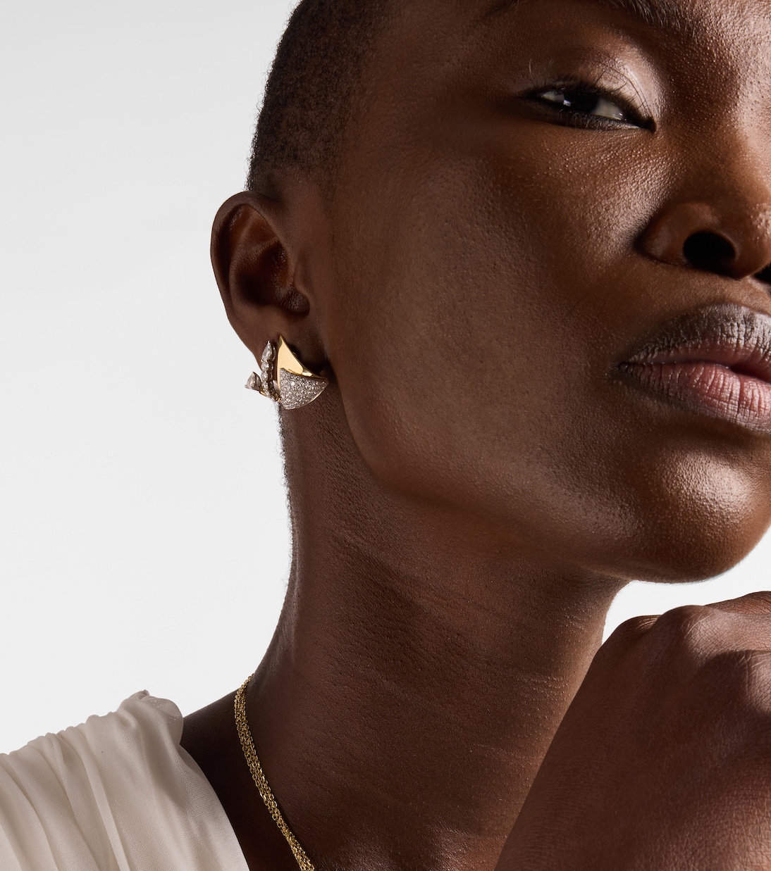 Boucles d'oreilles Golden Strada en or 18 ct et diamants | Yeprem