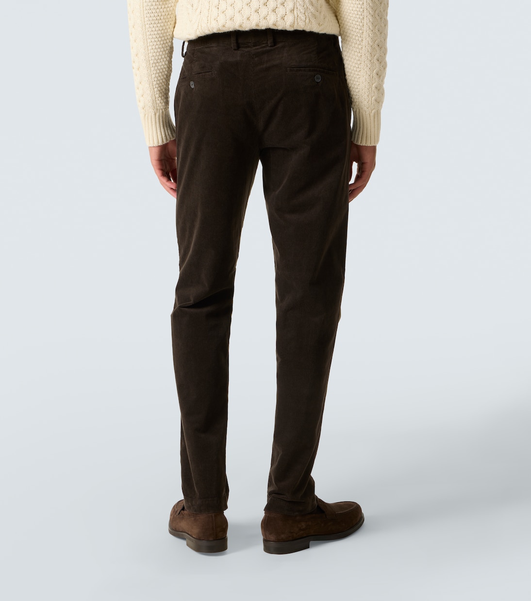 Corduroy cotton straight pants | Sunspel