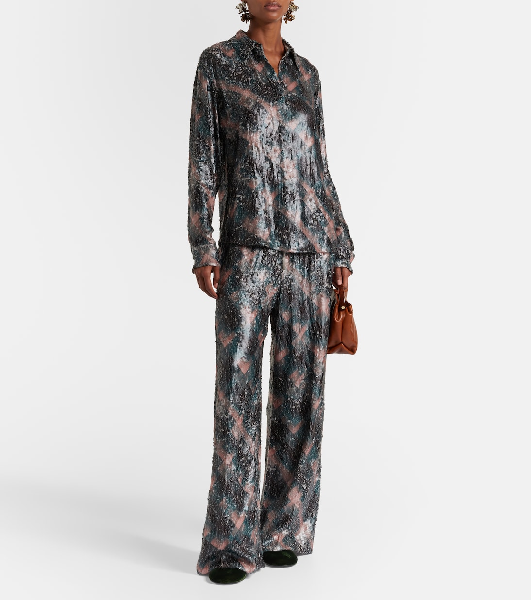 Hemd mit Pailletten | Dries Van Noten