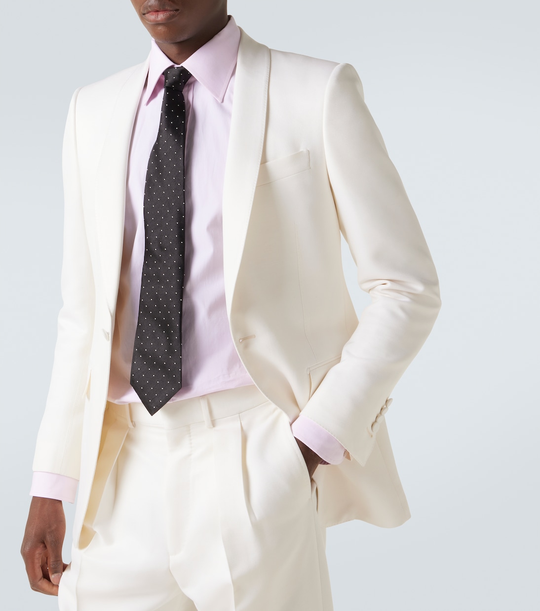 Polka-dot silk twill tie | Tom Ford