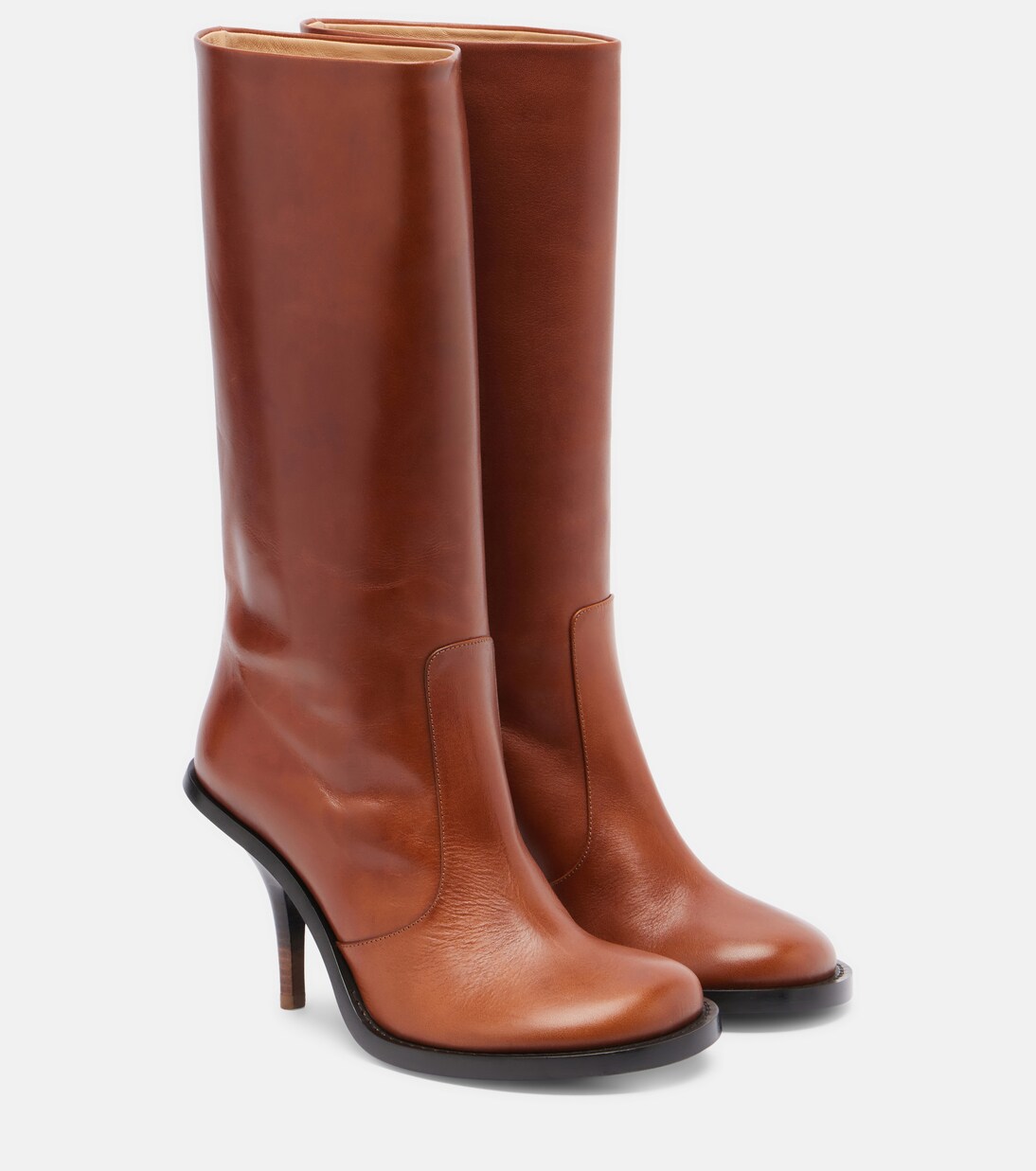 90 leather knee-high boots | Dries Van Noten