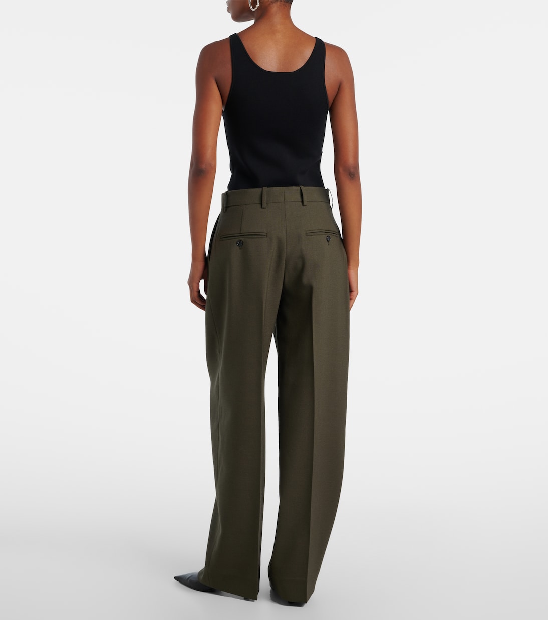 Weite Hose aus einem Schurwollgemisch | Toteme