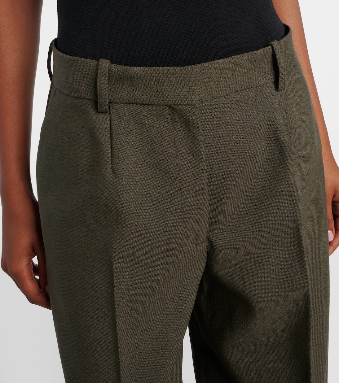 Weite Hose aus einem Schurwollgemisch | Toteme