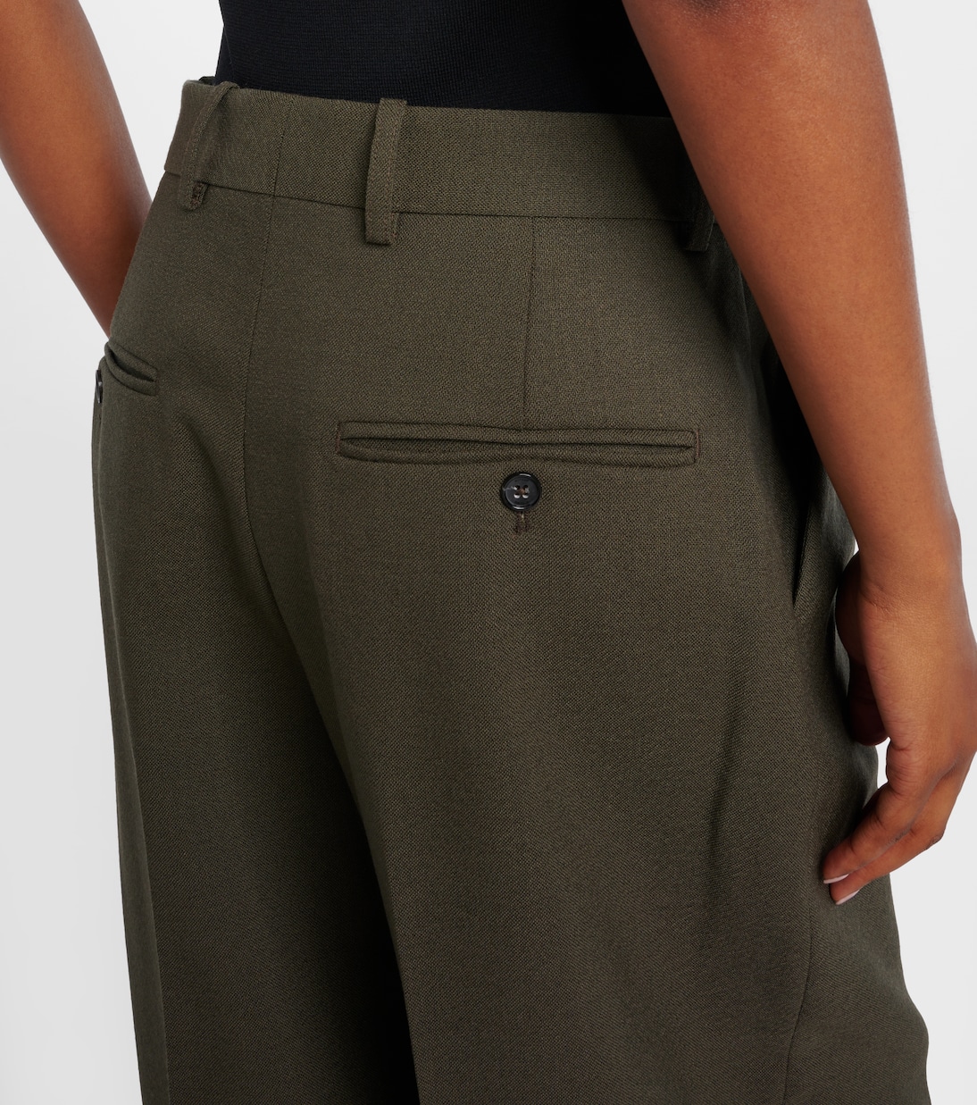 Weite Hose aus einem Schurwollgemisch | Toteme