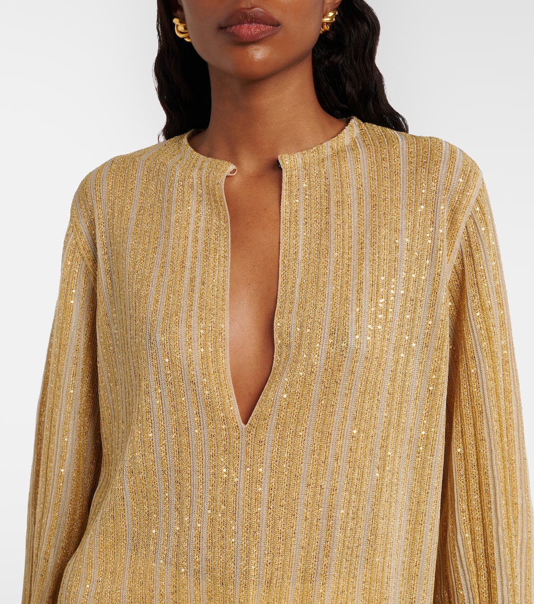 Cutout lamé blouse | Missoni