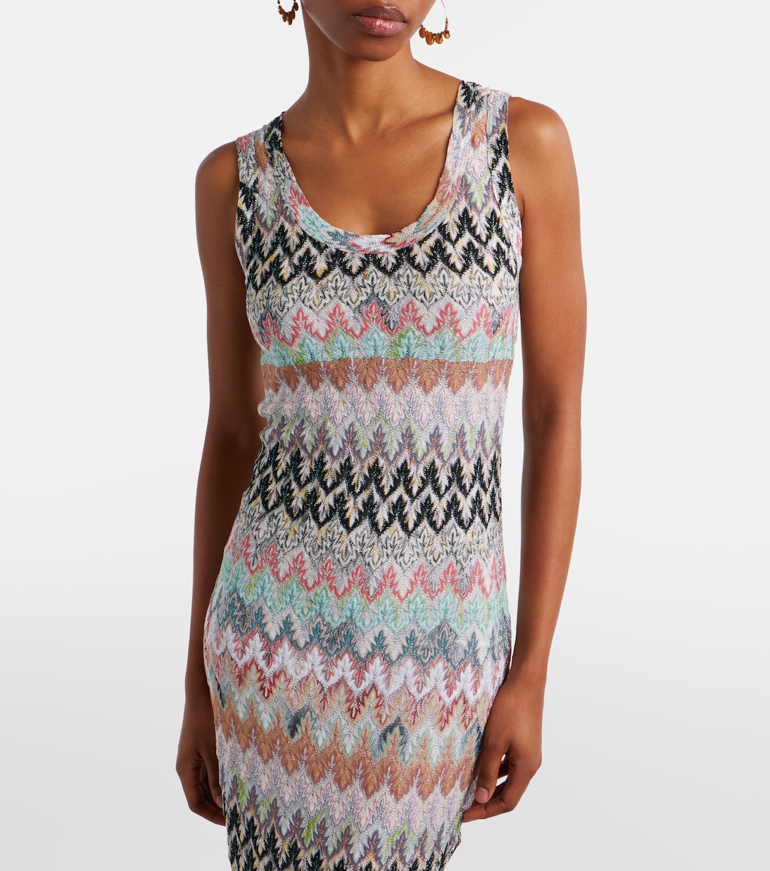 Sequined knitted lamé gown | Missoni