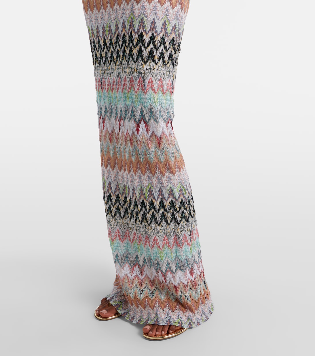 Sequined knitted lamé gown | Missoni