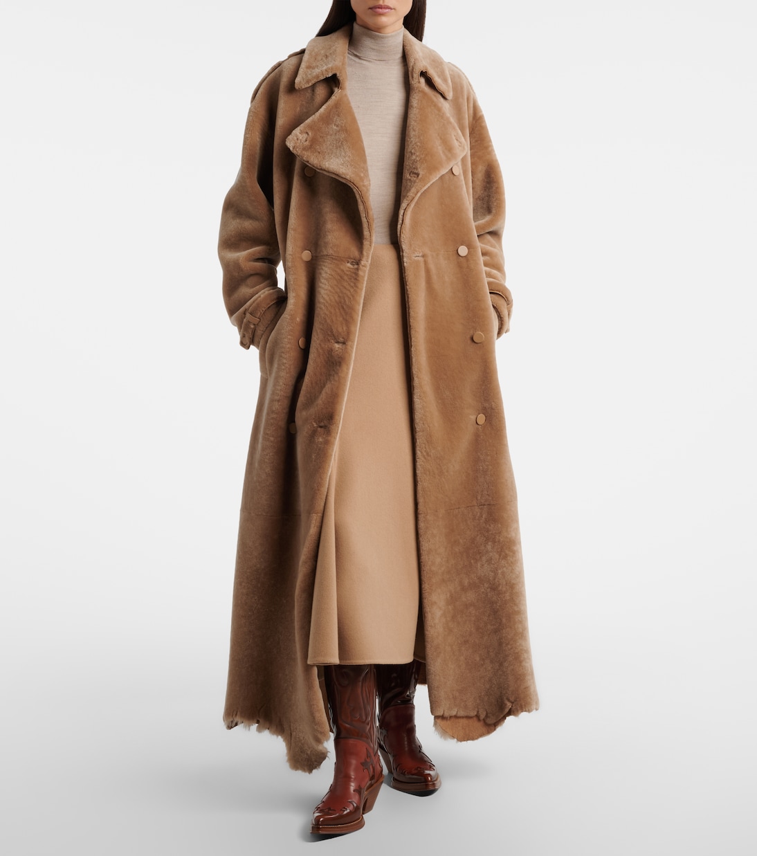Wool, cashmere, and silk turtleneck top | Gabriela Hearst