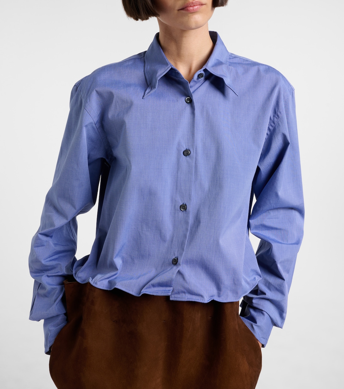 Camisa de algodón fil-à-fil  | Prada