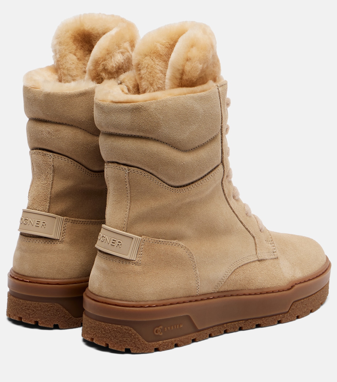 Calgary shearling-lined suede lace-up boots | Bogner