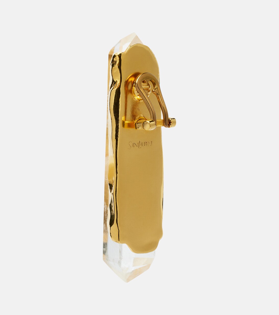 Obelisk embellished clip-on earrings | Saint Laurent