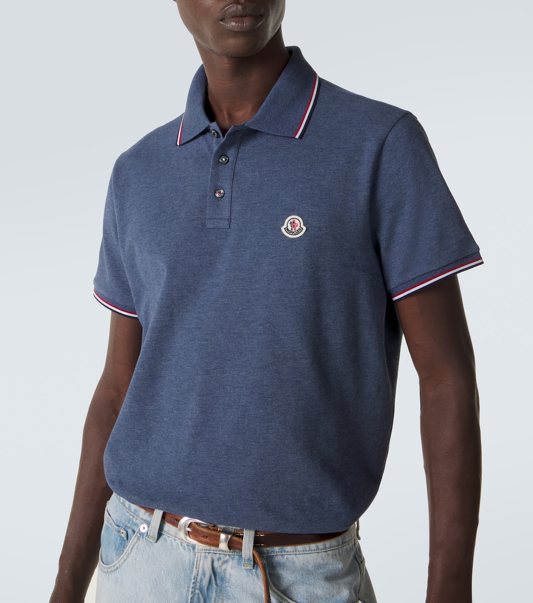 قميص بولو من القطن البيكيه | Moncler