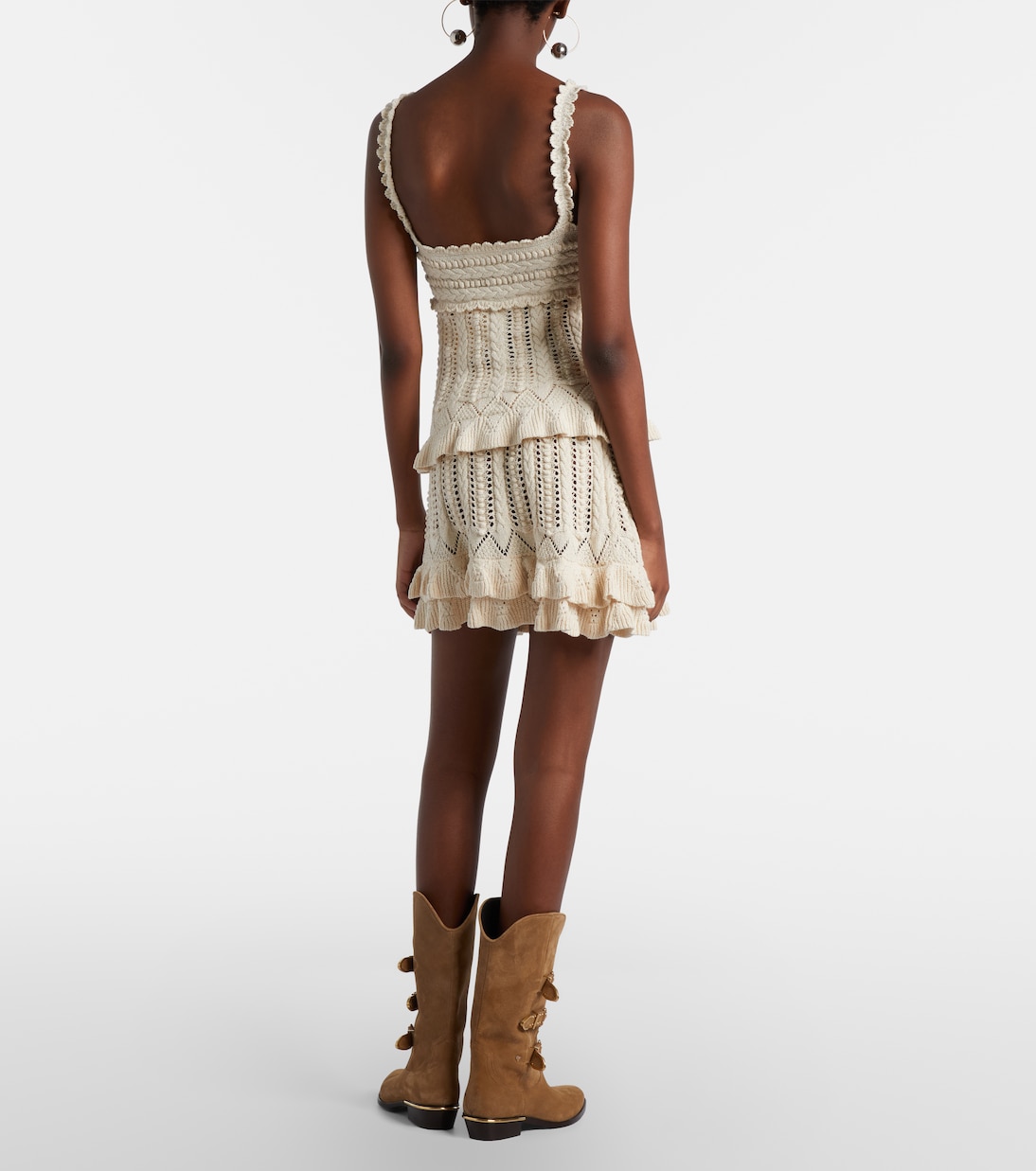 Nelle cotton crochet miniskirt | Marant Etoile
