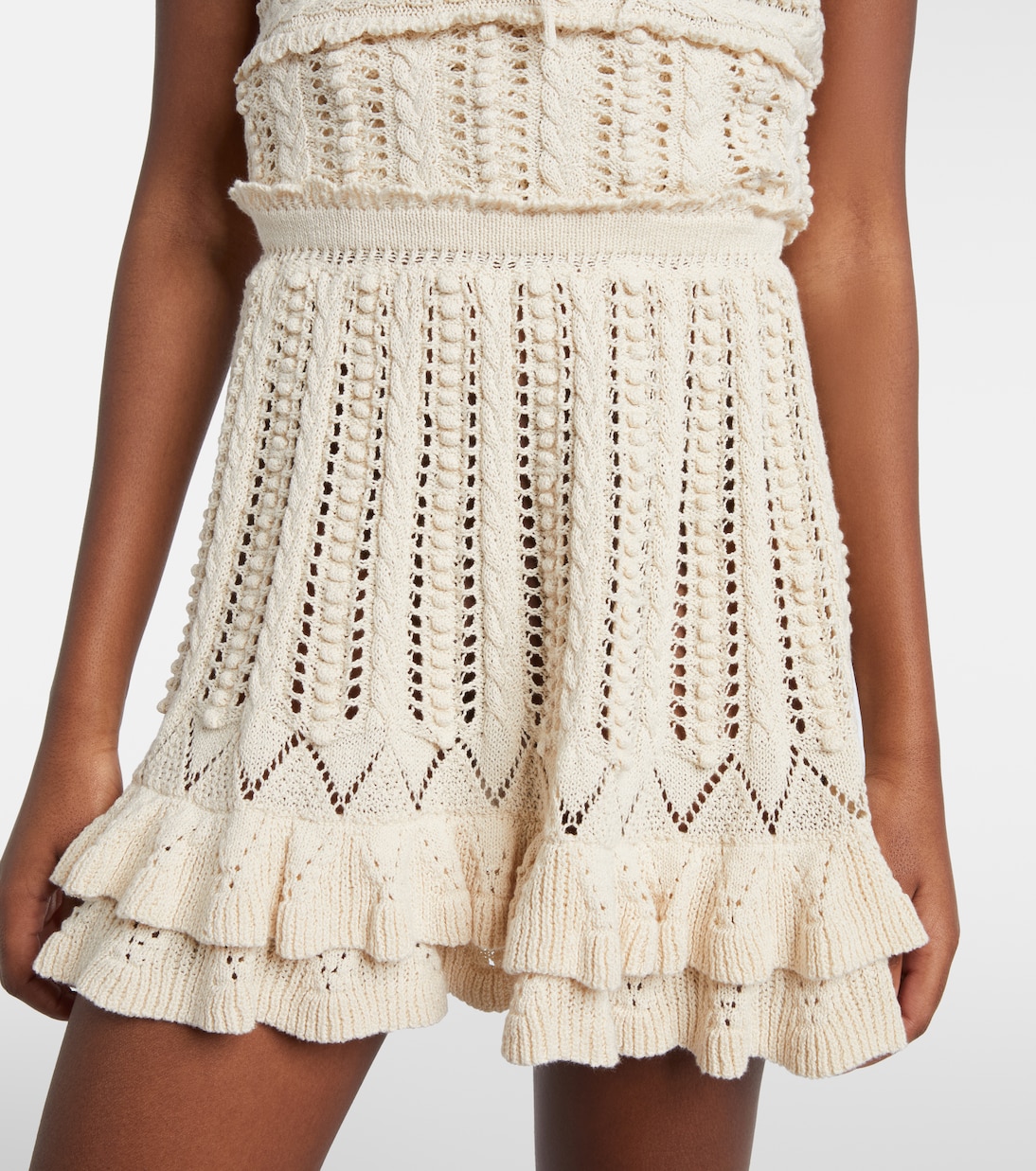 Nelle cotton crochet miniskirt | Marant Etoile