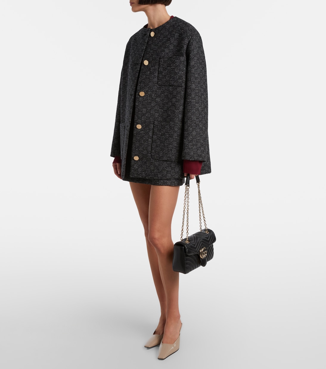 Sac GG Marmont Medium en cuir | Gucci