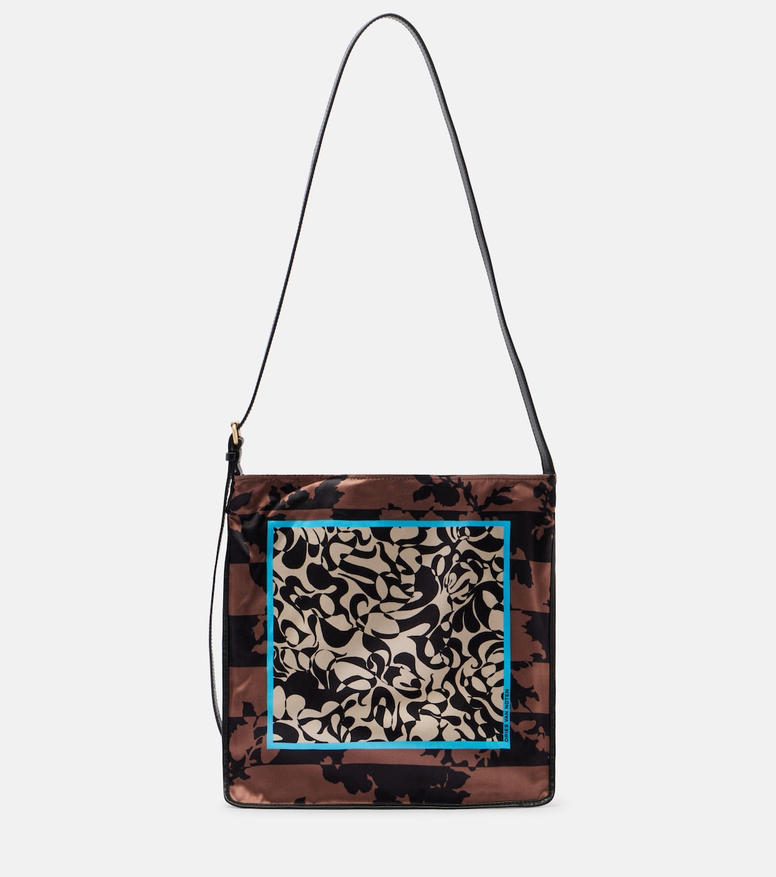 Small printed satin shoulder bag | Dries Van Noten