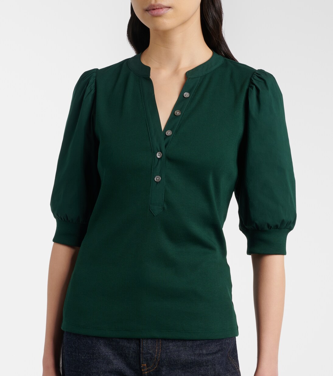 Top Coralee aus einem Baumwollgemisch | Veronica Beard