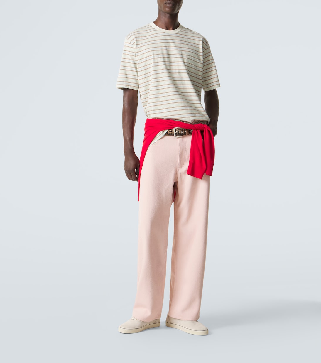 Silk denim wide-leg pants | Auralee