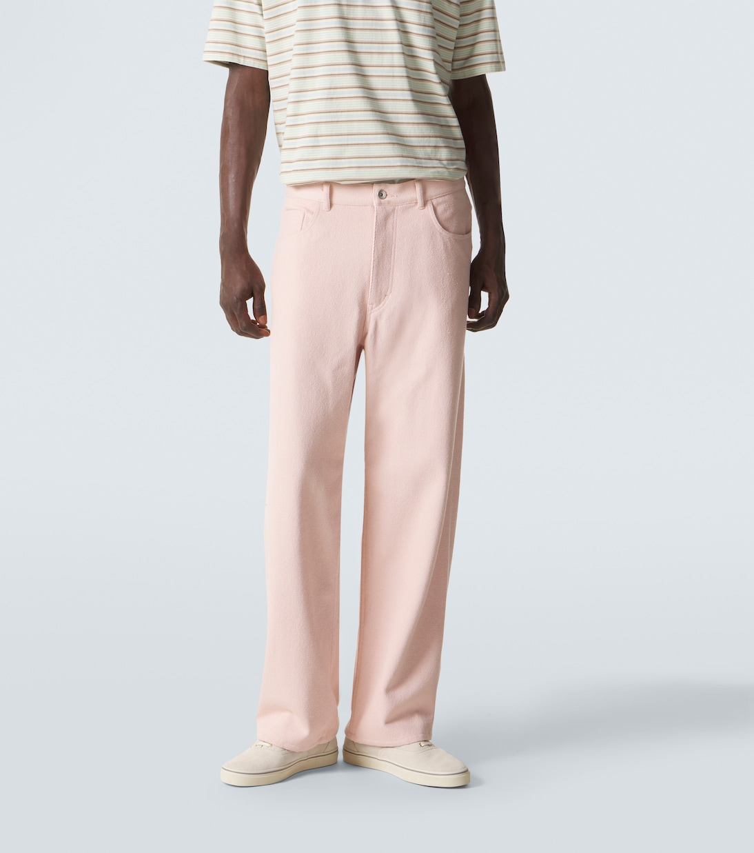 Silk denim wide-leg pants | Auralee