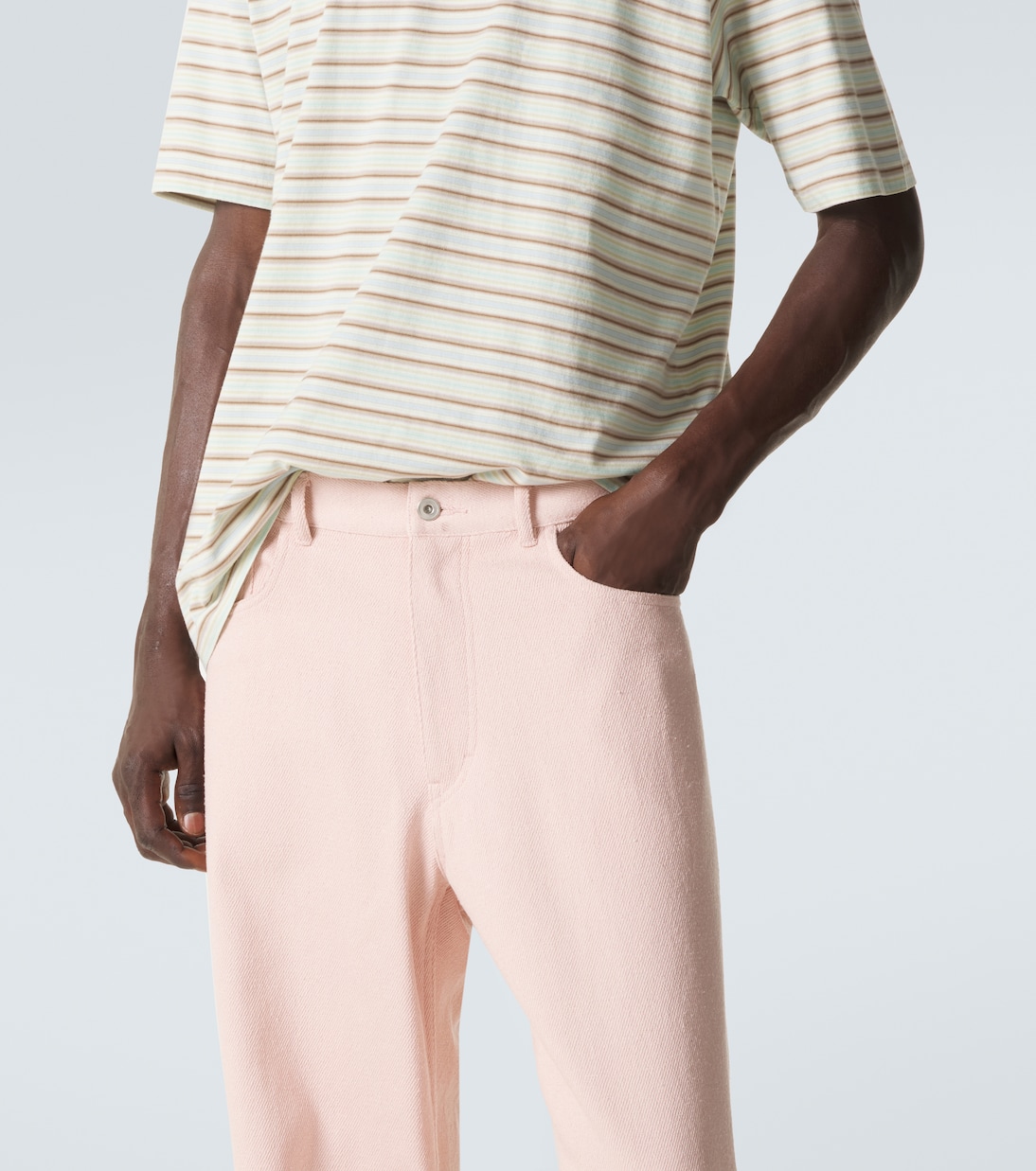 Silk denim wide-leg pants | Auralee