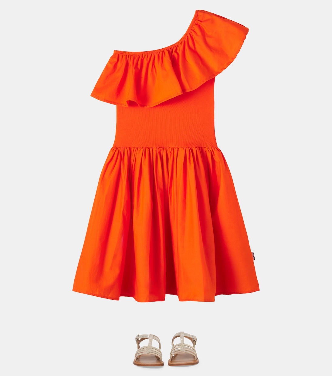 Chloey one-shoulder cotton-blend dress | Molo