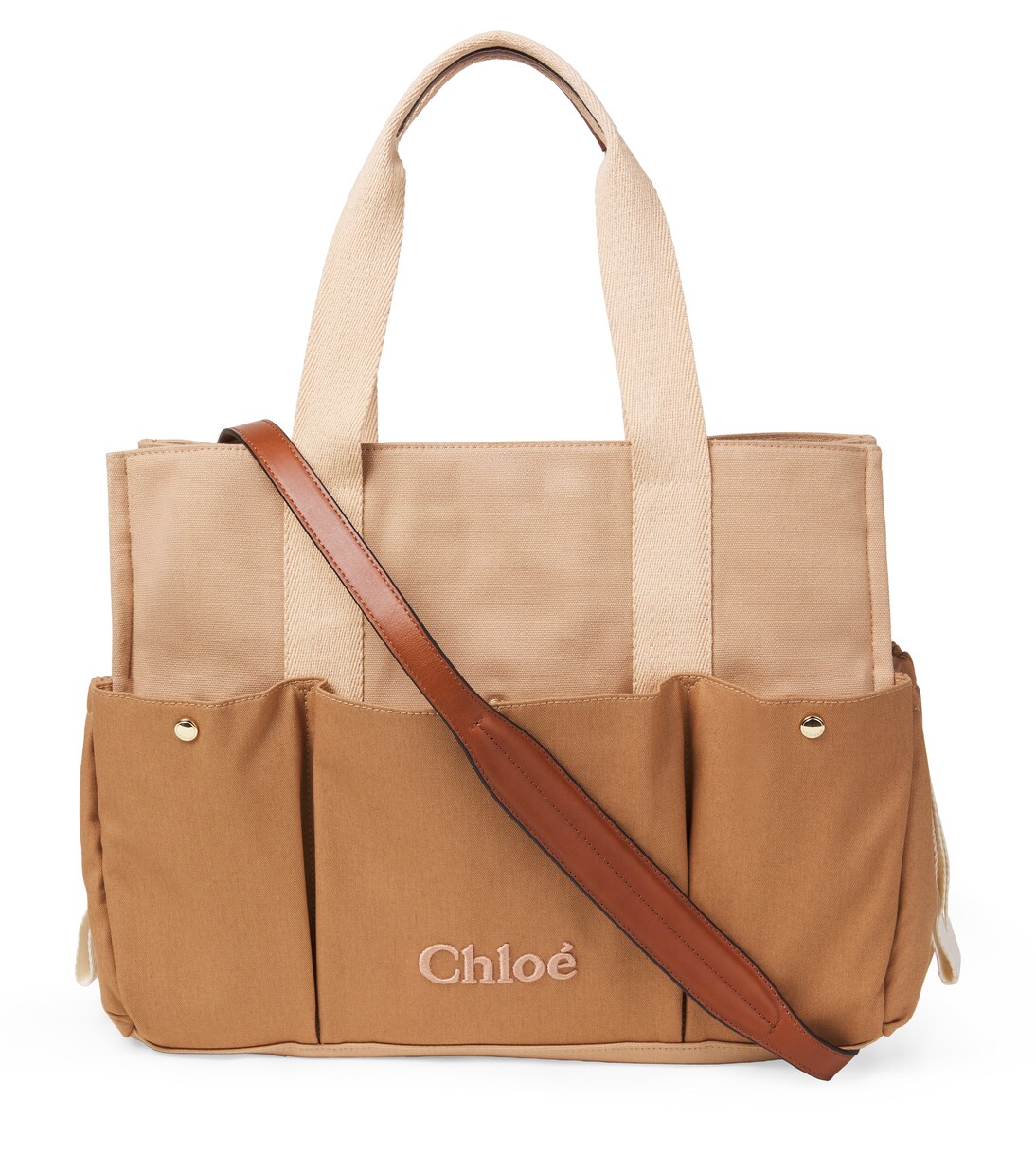 Sac à langer en coton à logo | Chloé Kids