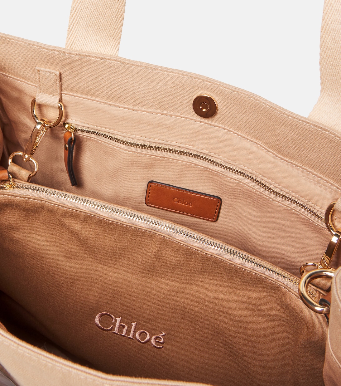 Sac à langer en coton à logo | Chloé Kids