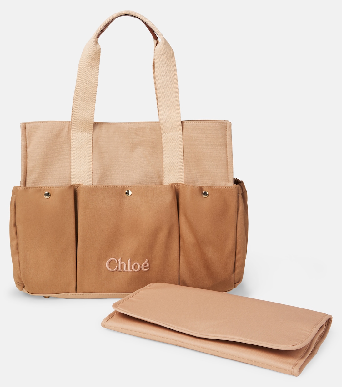 Sac à langer en coton à logo | Chloé Kids