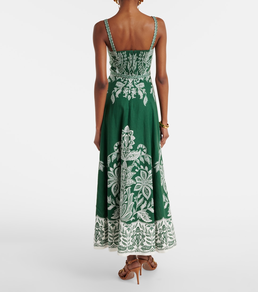 Maxikleid Miranda aus einem Leinengemisch | Farm Rio