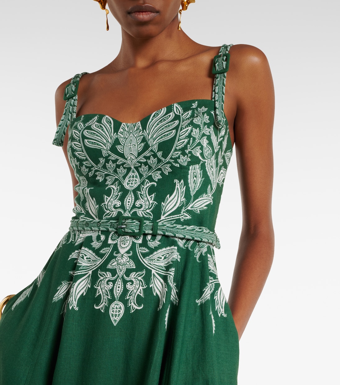 Maxikleid Miranda aus einem Leinengemisch | Farm Rio