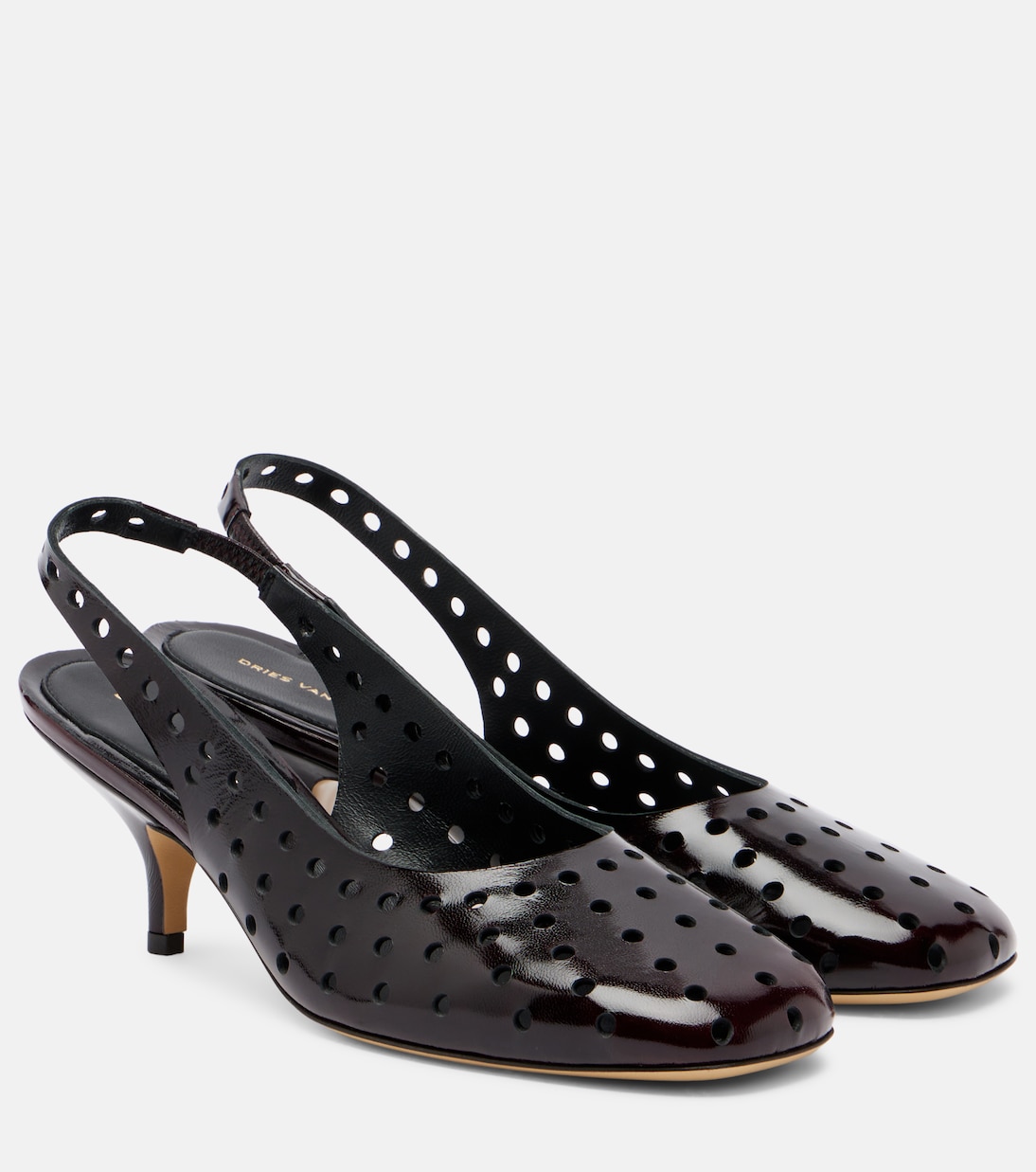 65 perforated leather slingback pumps | Dries Van Noten