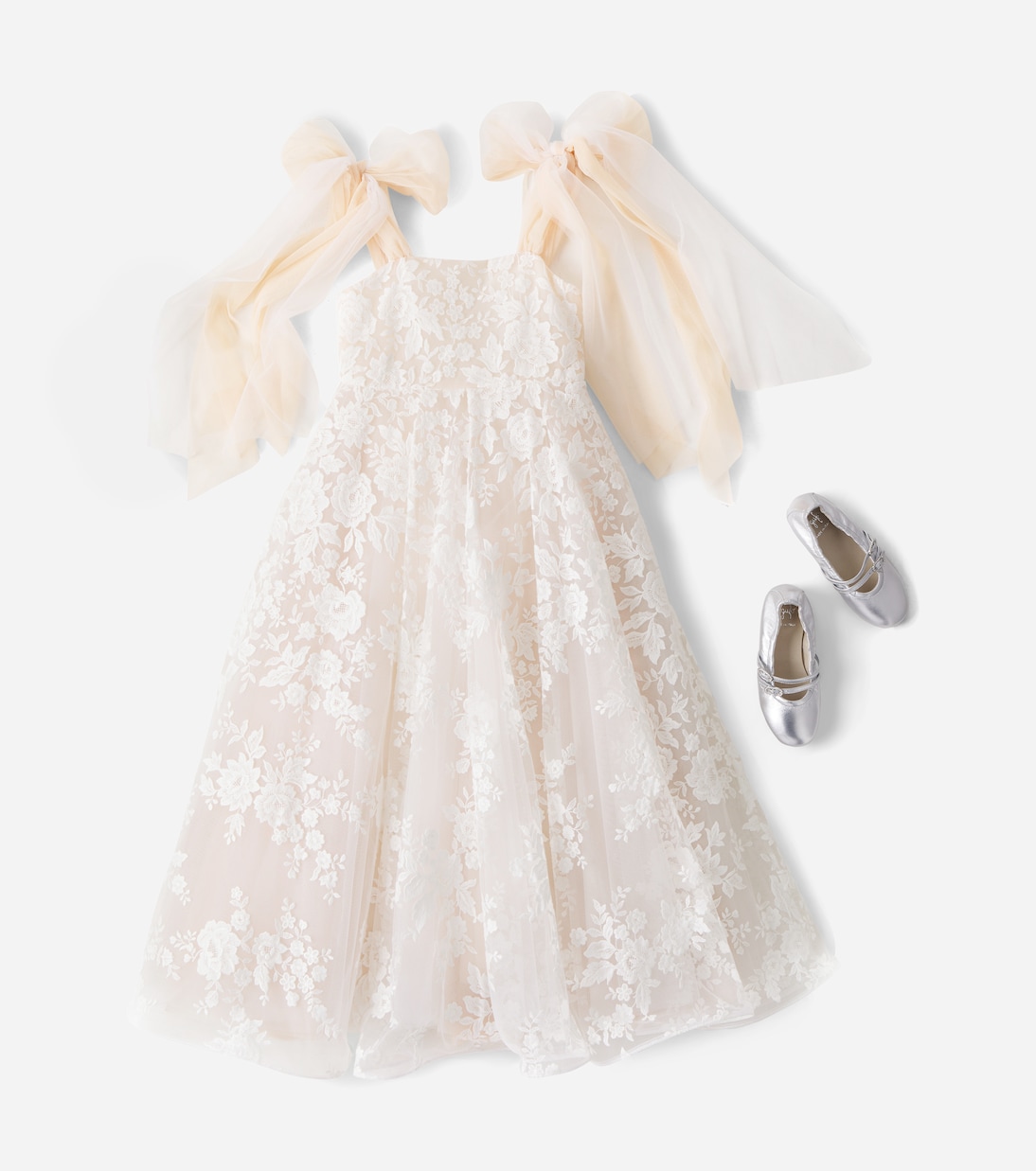 Vestido Manuela bordado floral | Il Gufo