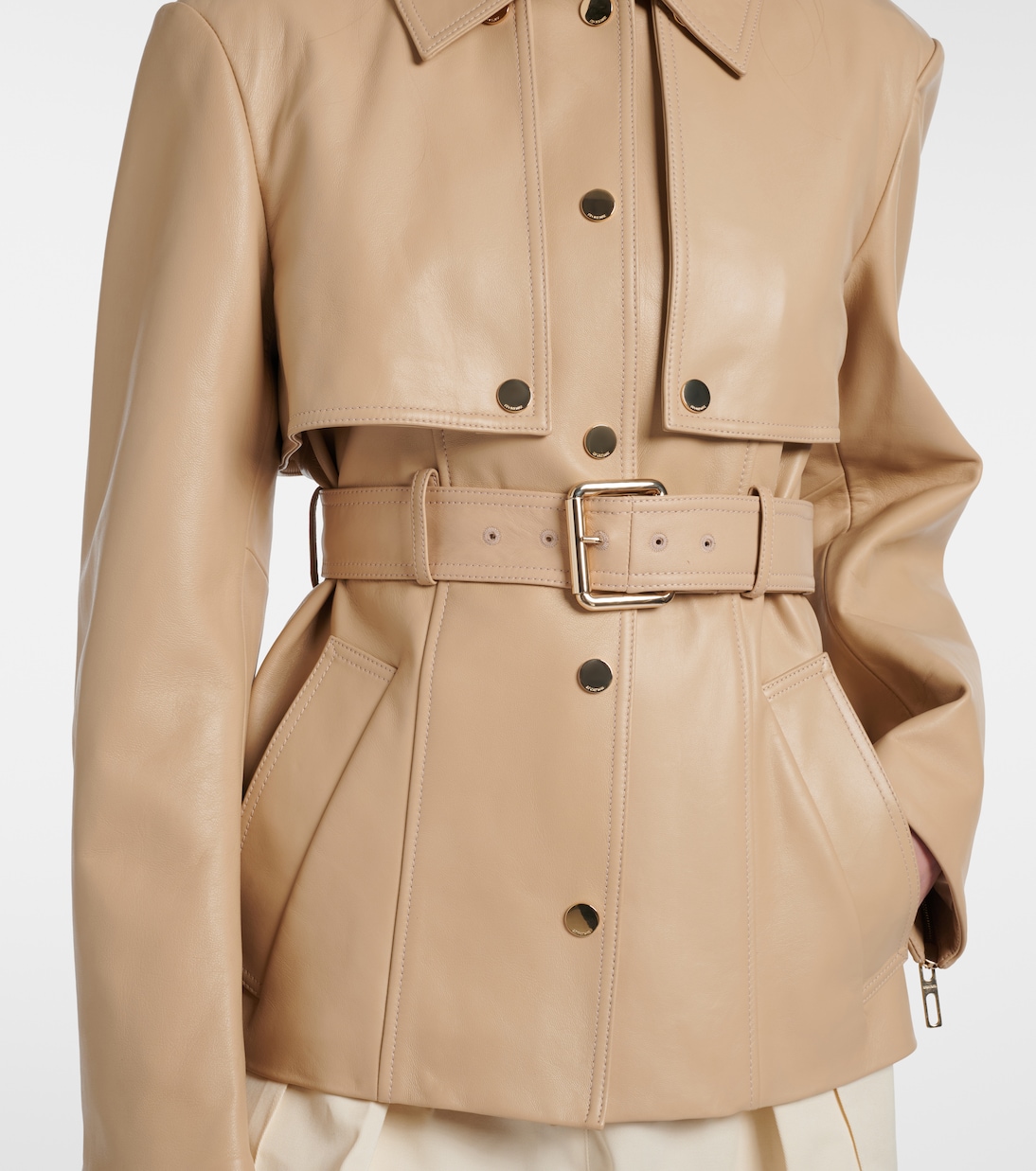 Stenzone convertible leather jacket | Sportmax