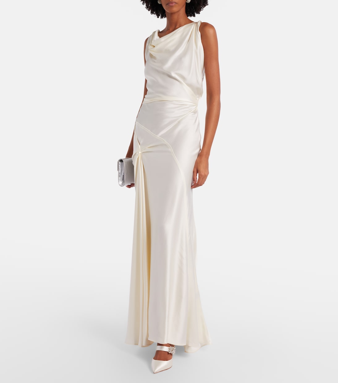 Mini Bouquet embellished satin pumps | Roger Vivier