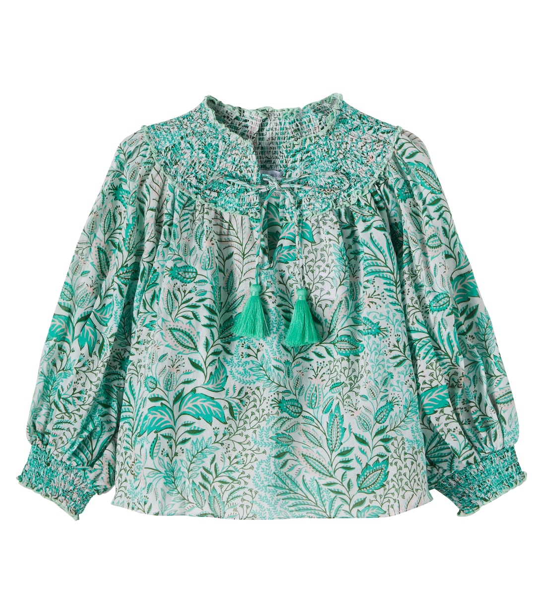 Ysee printed cotton blouse | Poupette St Barth Kids