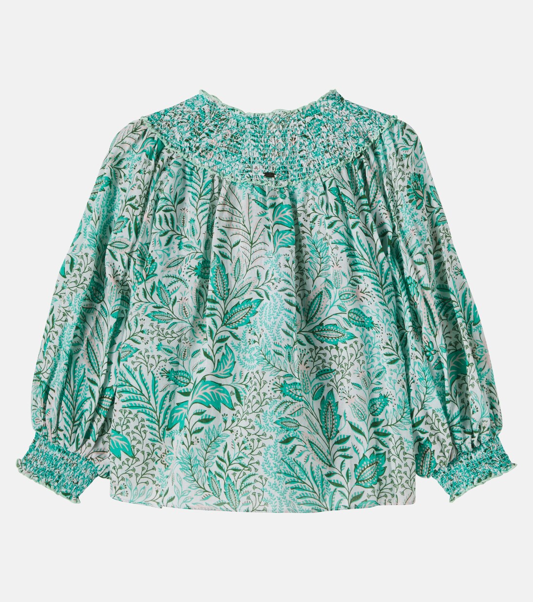Ysee printed cotton blouse | Poupette St Barth Kids