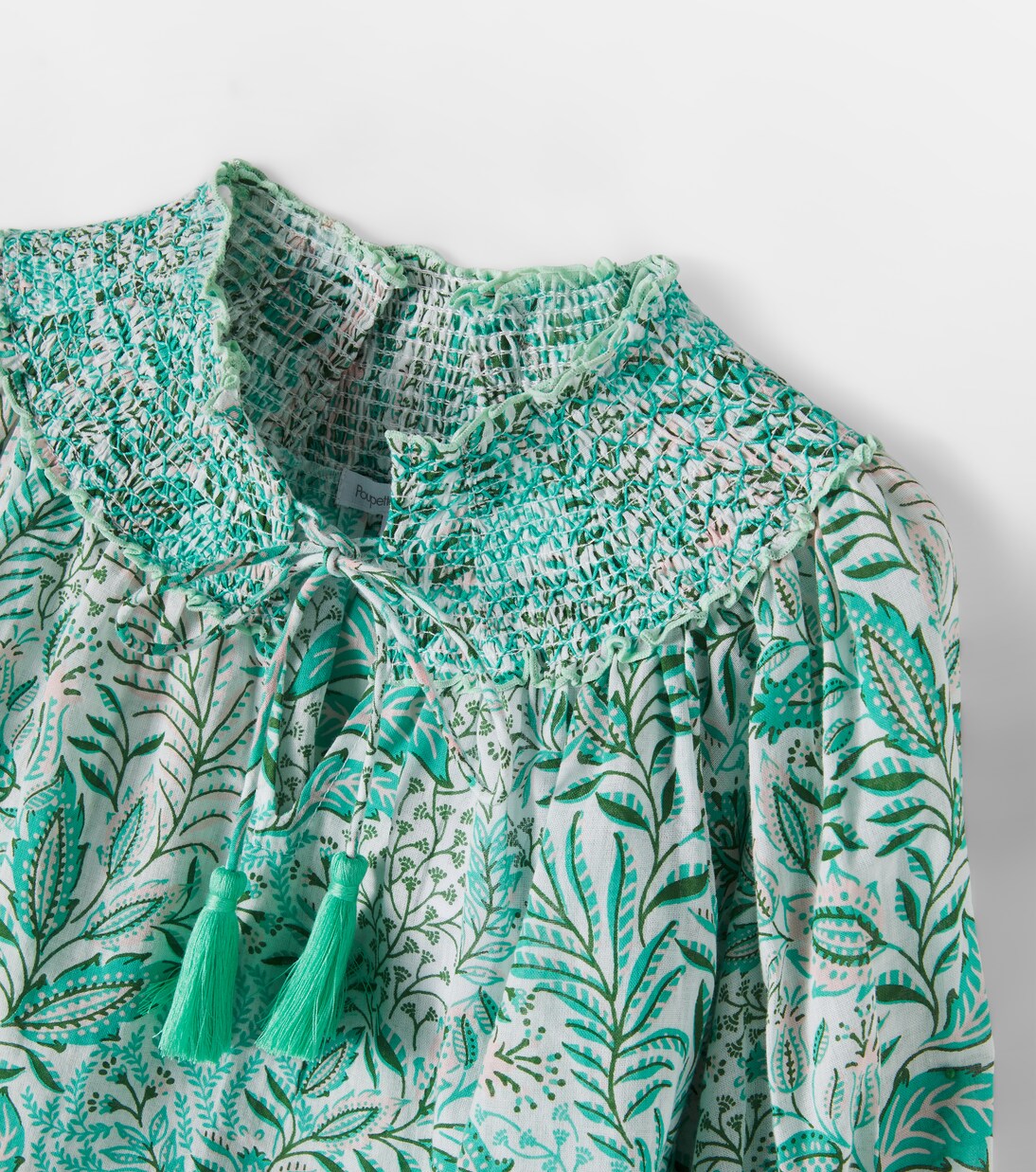 Ysee printed cotton blouse | Poupette St Barth Kids