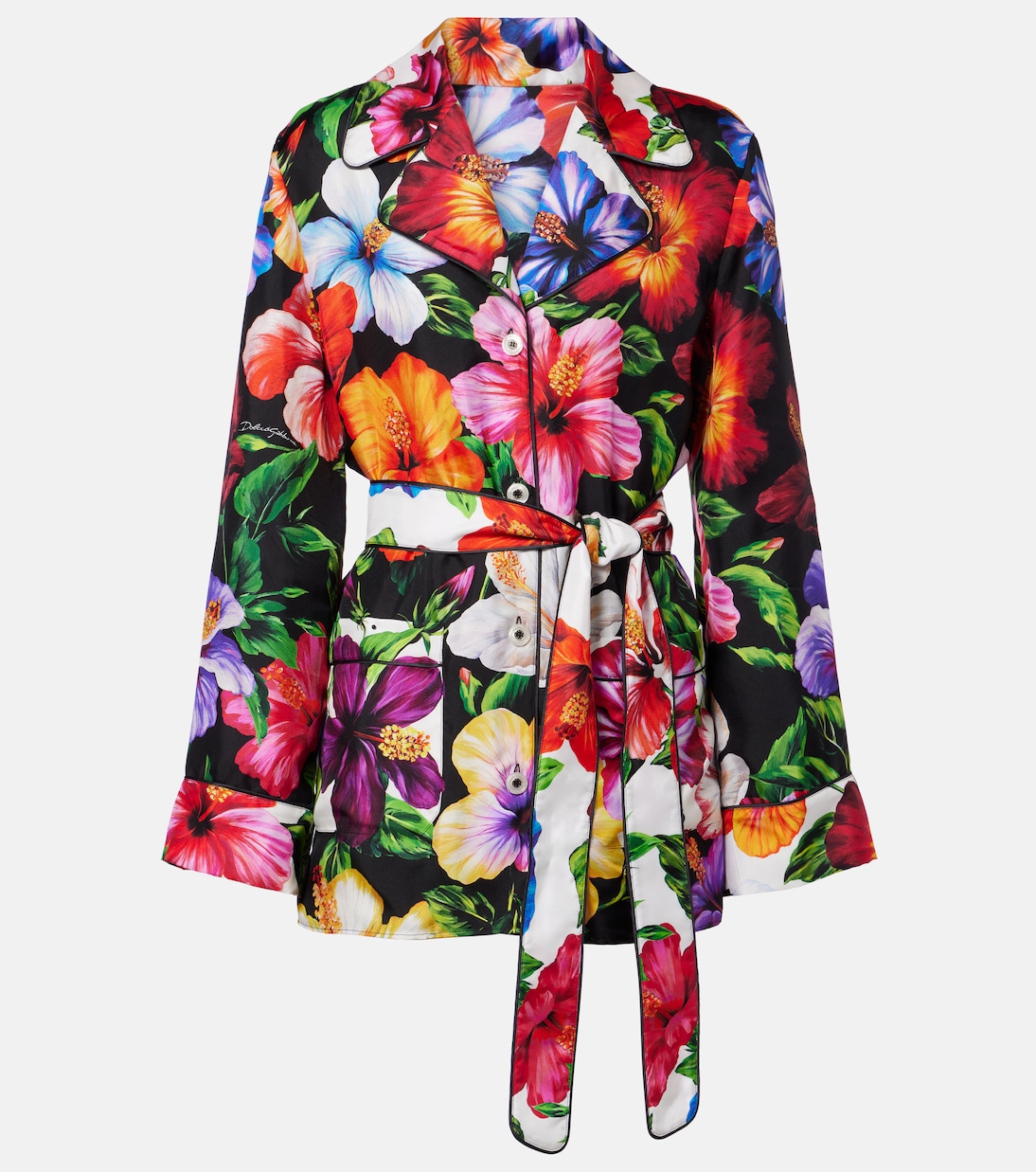 Hemd aus Seidensatin | Dolce&Gabbana