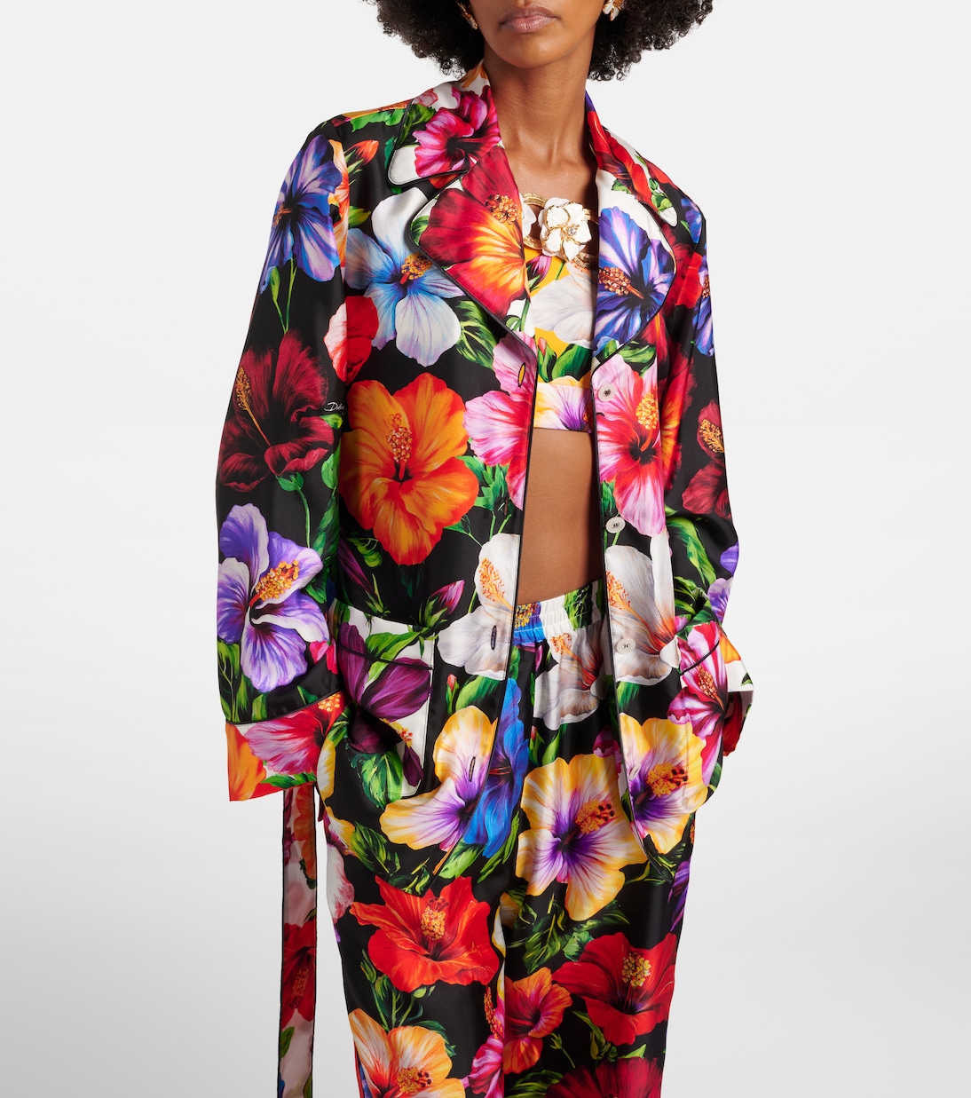 Hemd aus Seidensatin | Dolce&Gabbana