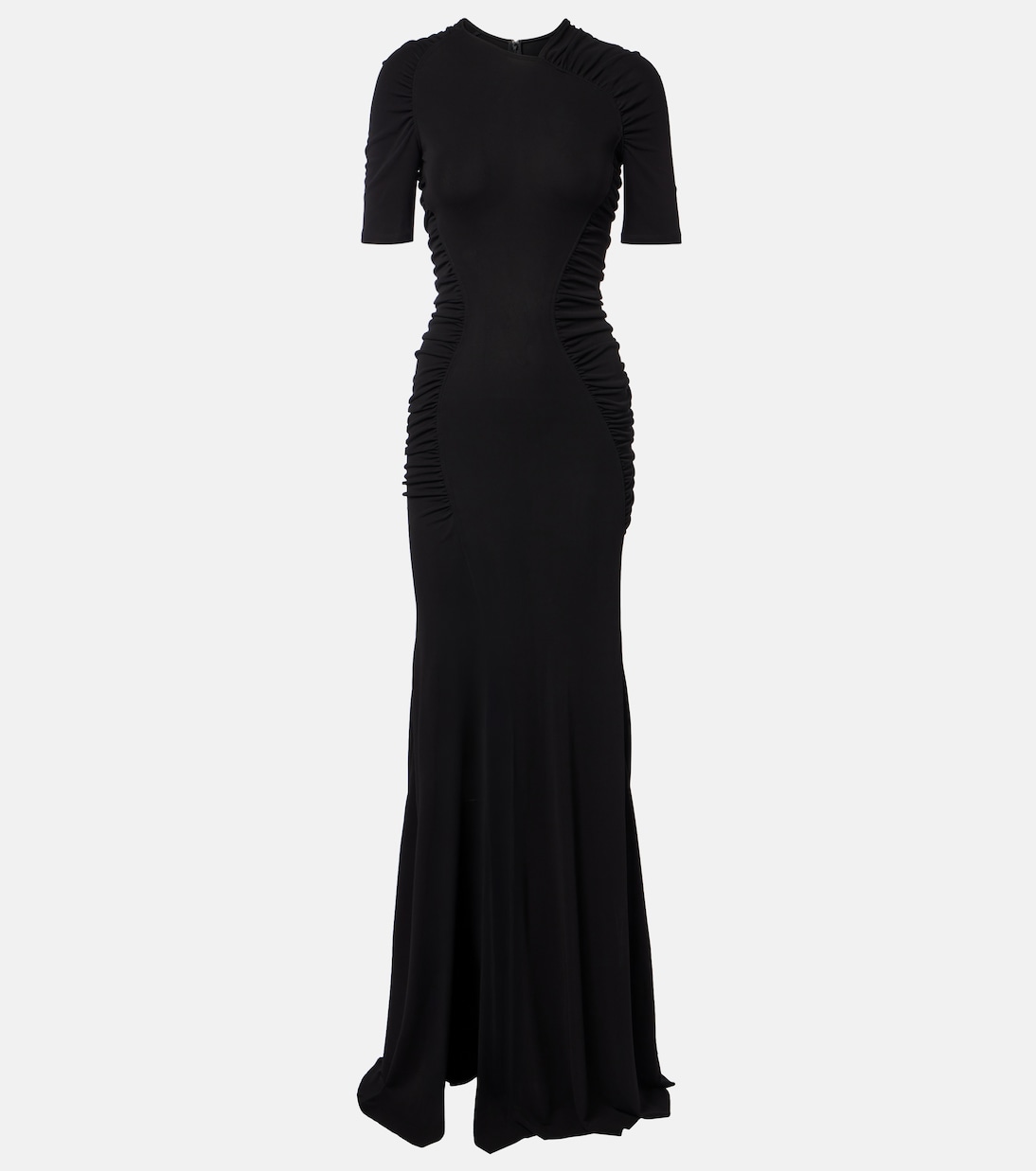 Vestido de fiesta de crepé jersey fruncido | Victoria Beckham
