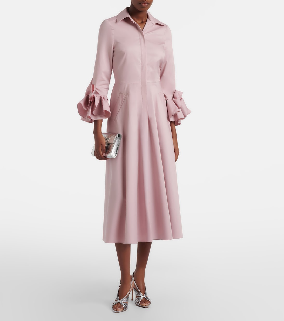 Belisse cotton poplin shirt dress | Safiyaa
