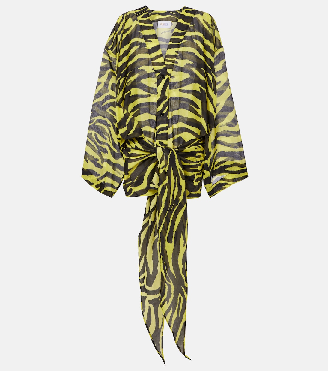 Animal-print cotton muslin minidress | The Attico