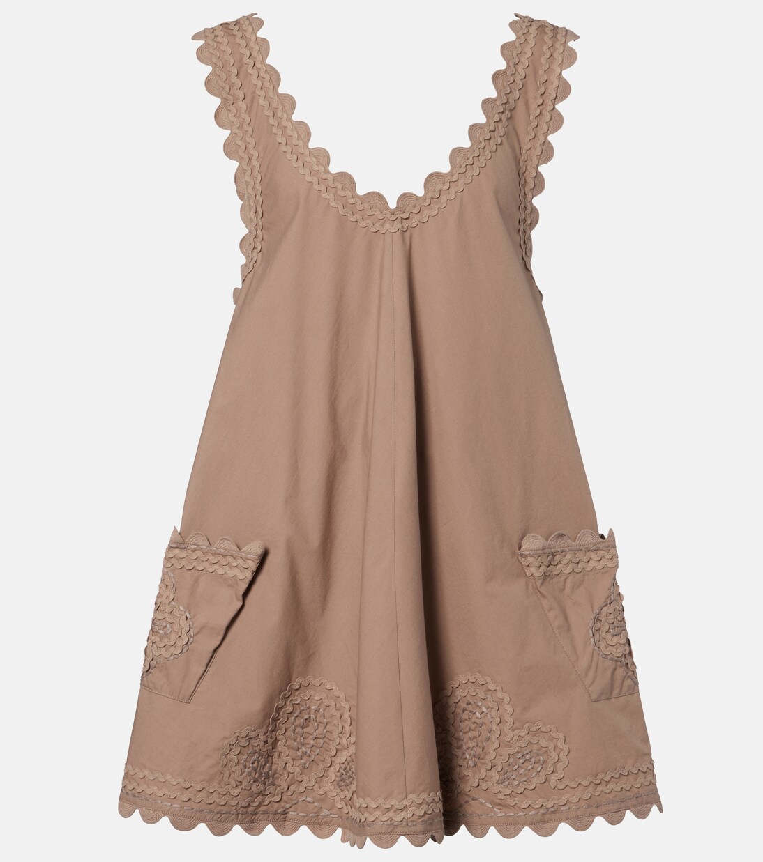 Besticktes Minikleid aus Baumwolle | Juliet Dunn